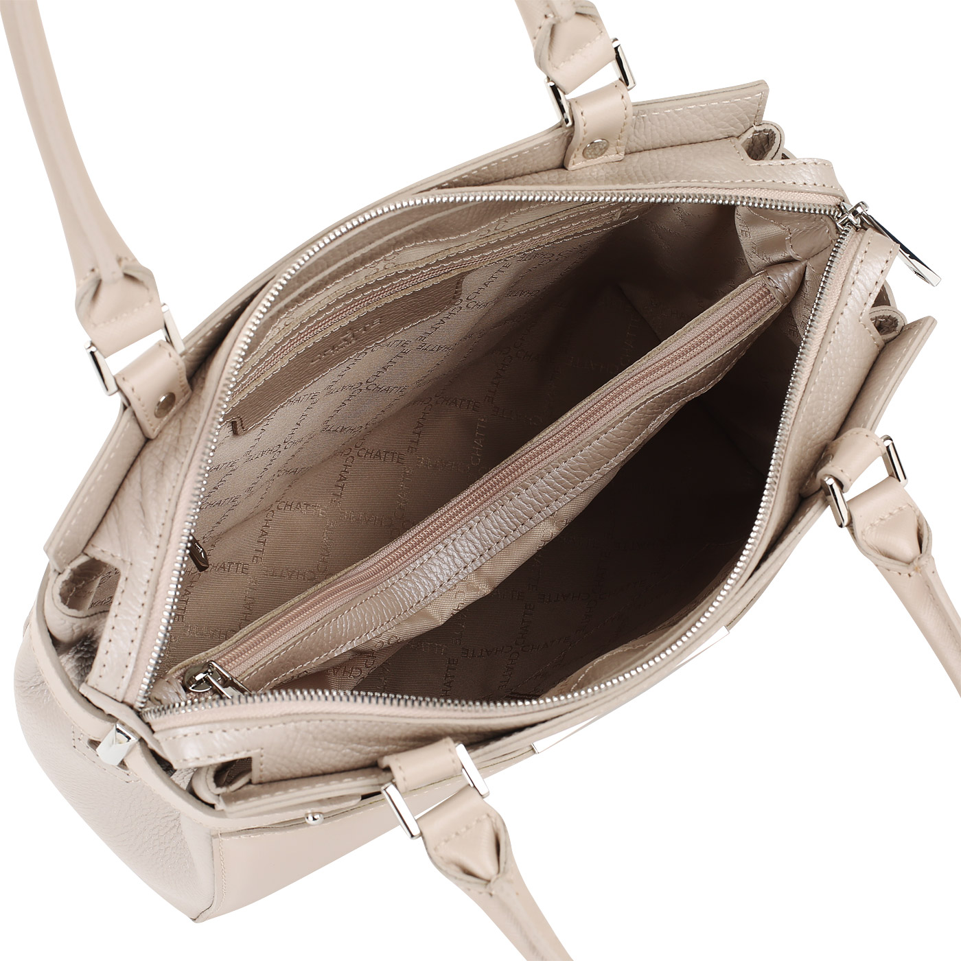 Комбинированная сумка на молнии Chatte 