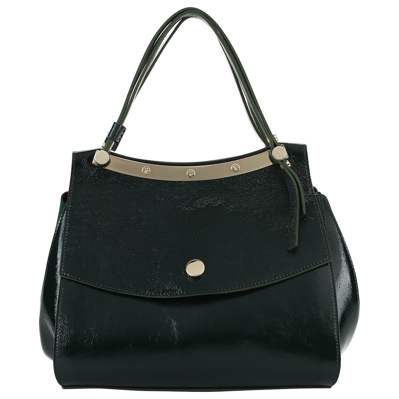 Carlo Salvatelli Сумка с клапаном на кнопке