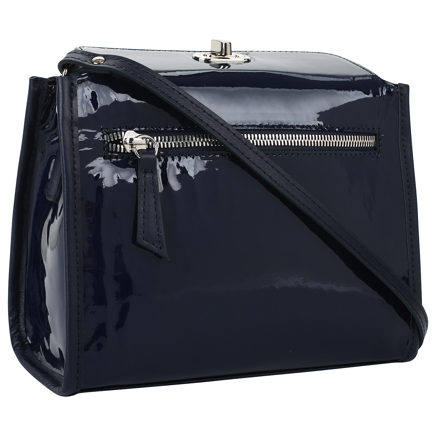 Лаковая сумочка через плечо Marina Creazioni 