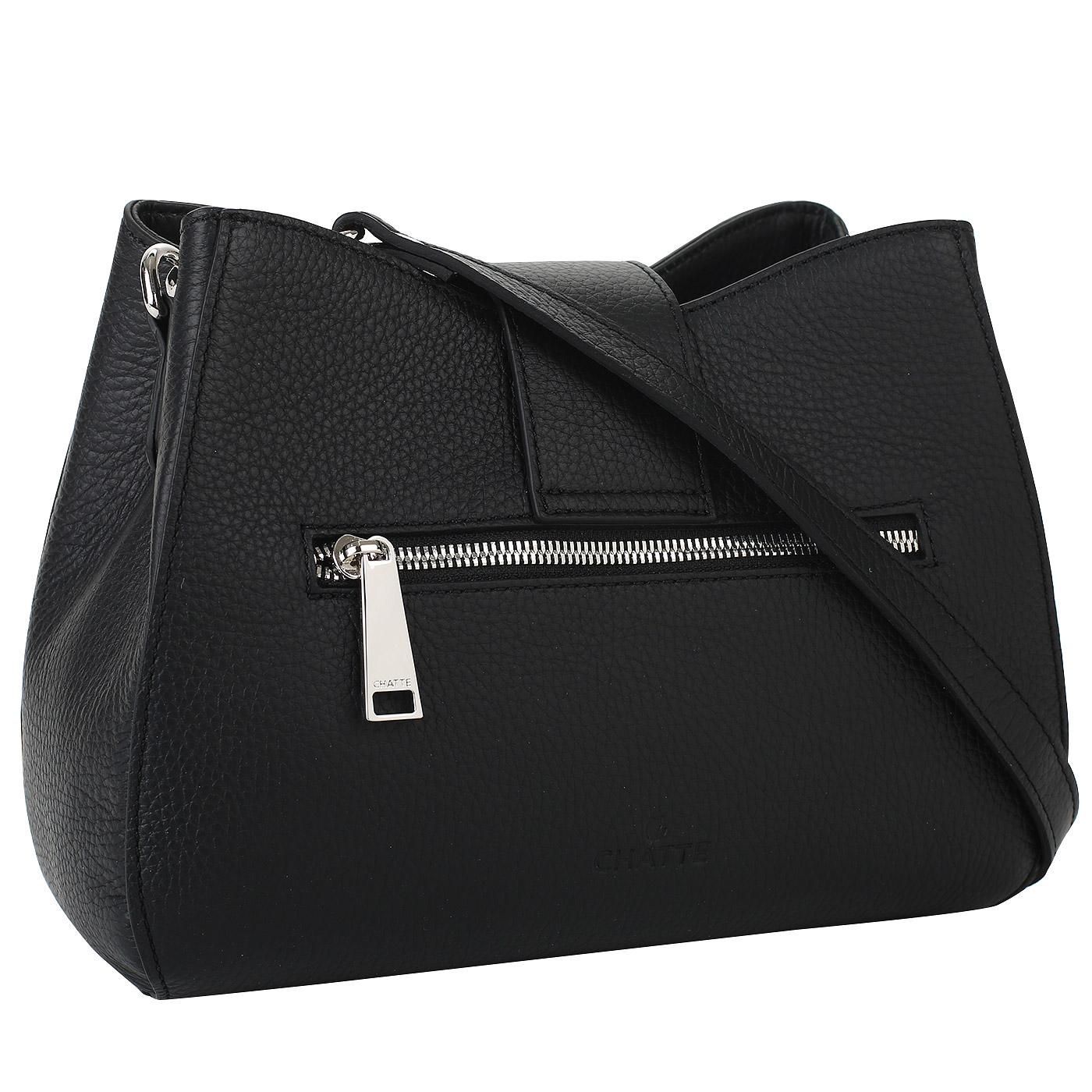 Кожаная сумочка со съемным ремешком Chatte Marseille