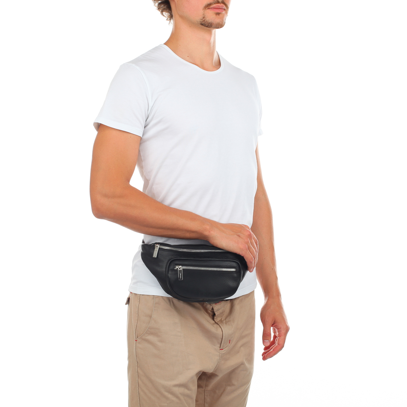 Поясная сумка из кожи Stevens 