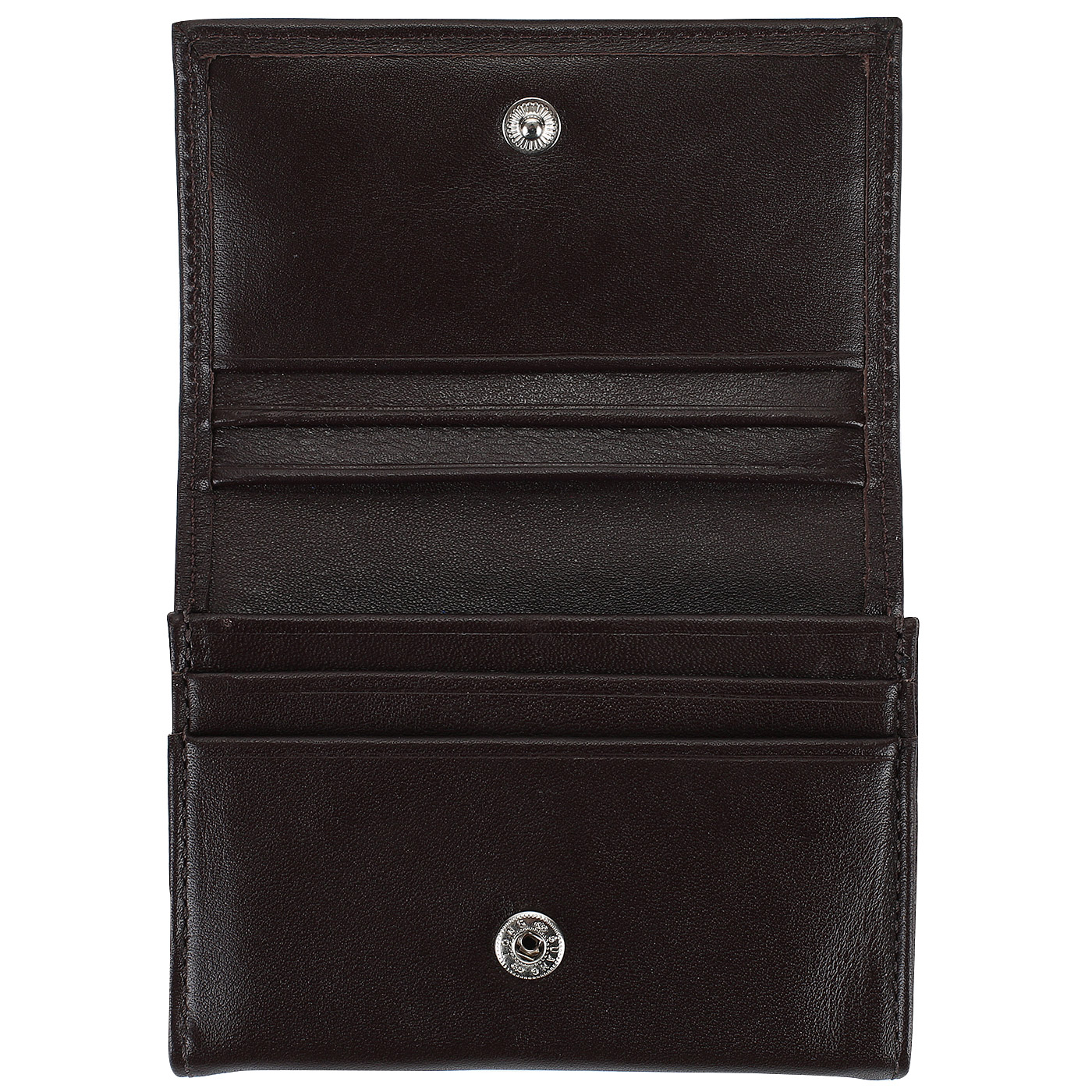 Мужская кожаная визитница на кнопке Stevens 