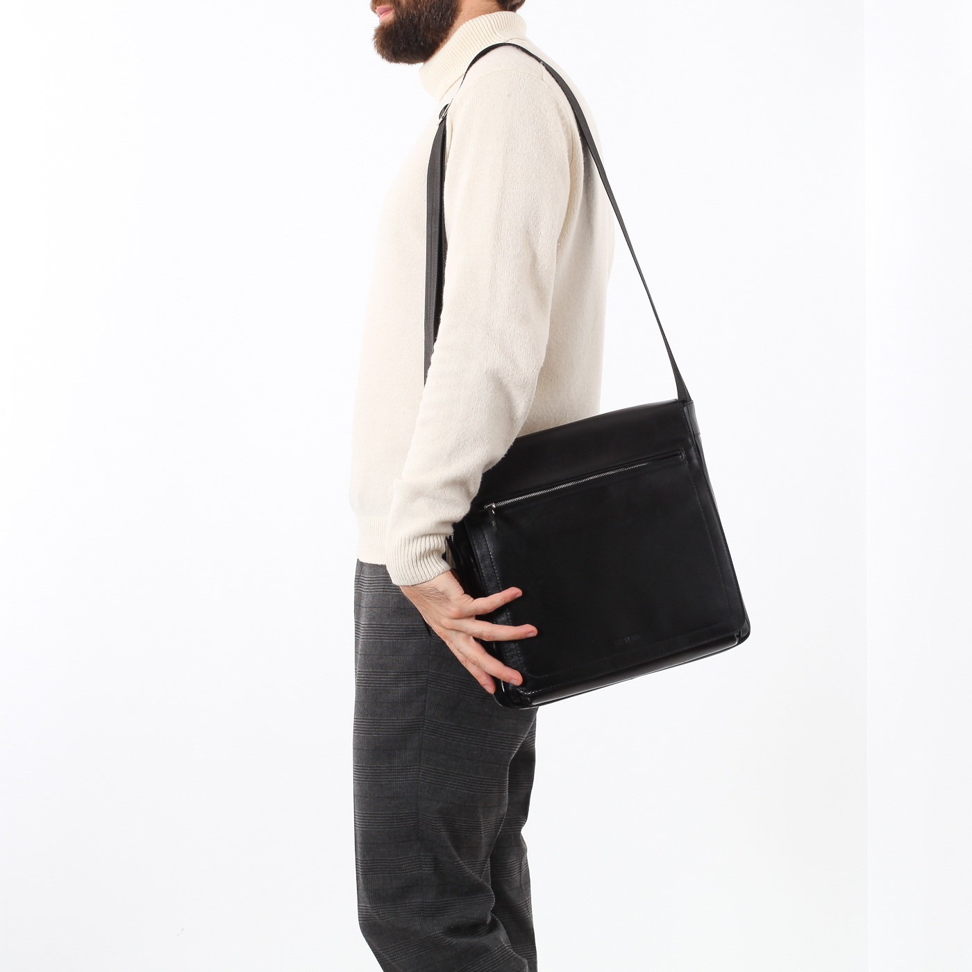 Сумка из гладкой кожи Stevens 