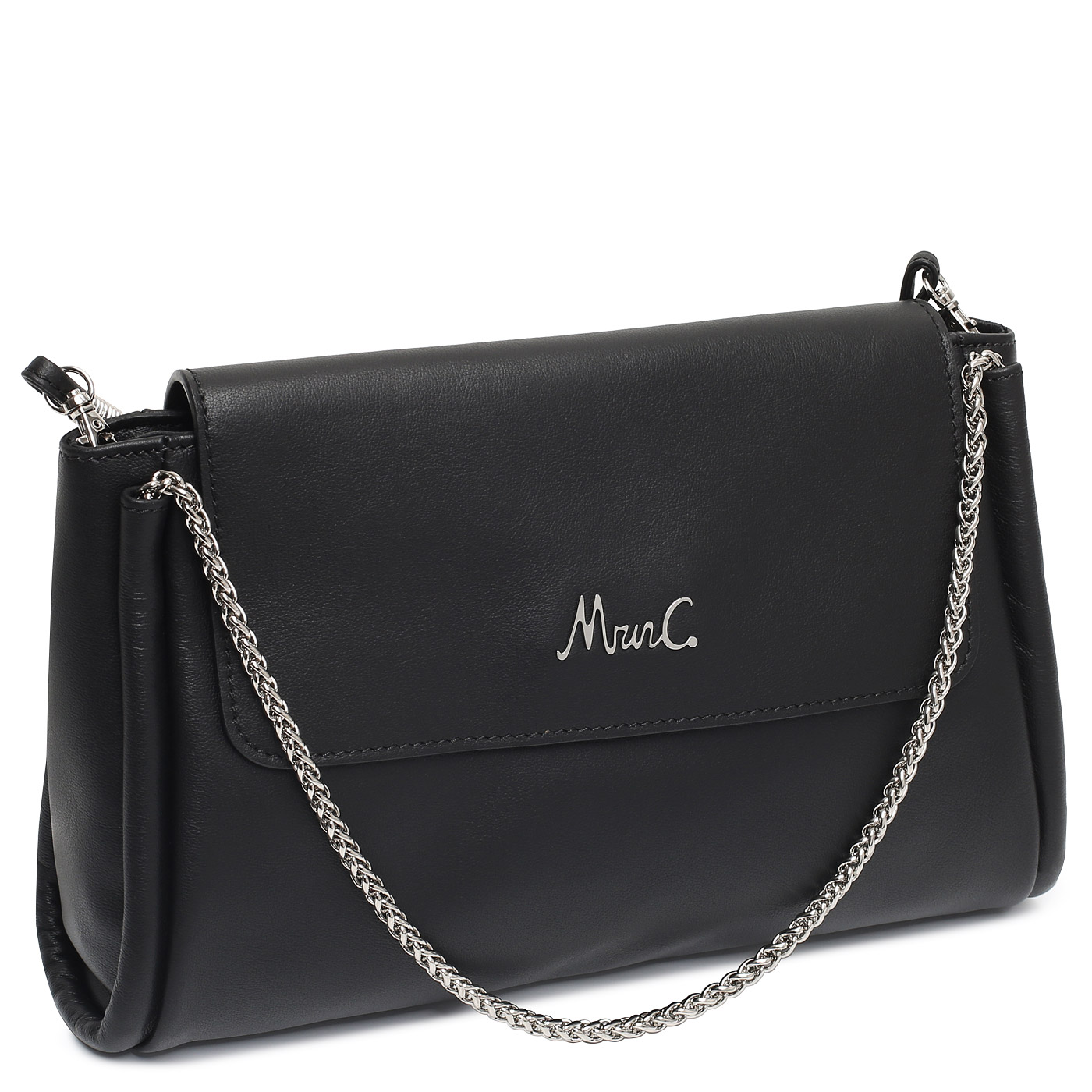 Кожаная сумка с ручками-цепочками Marina Creazioni 