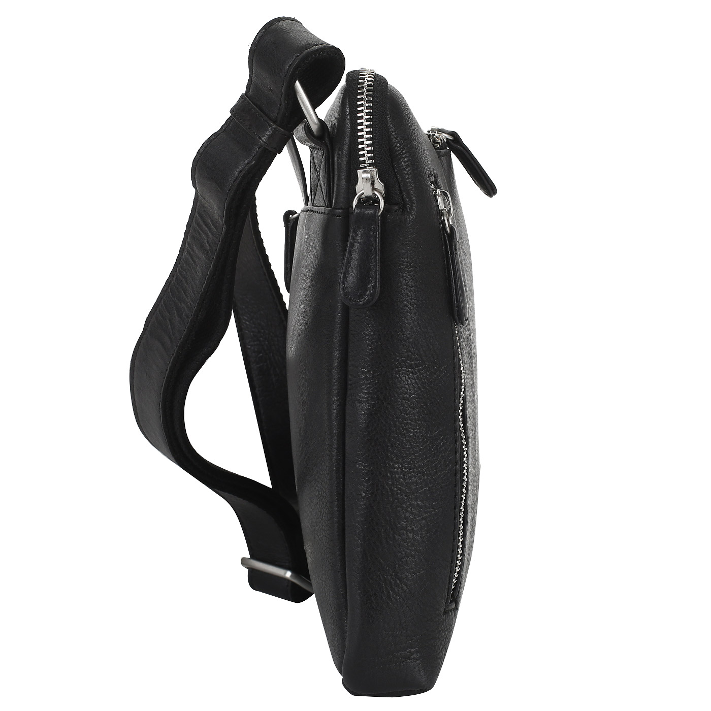 Черная кожаная сумка Dr. Koffer 