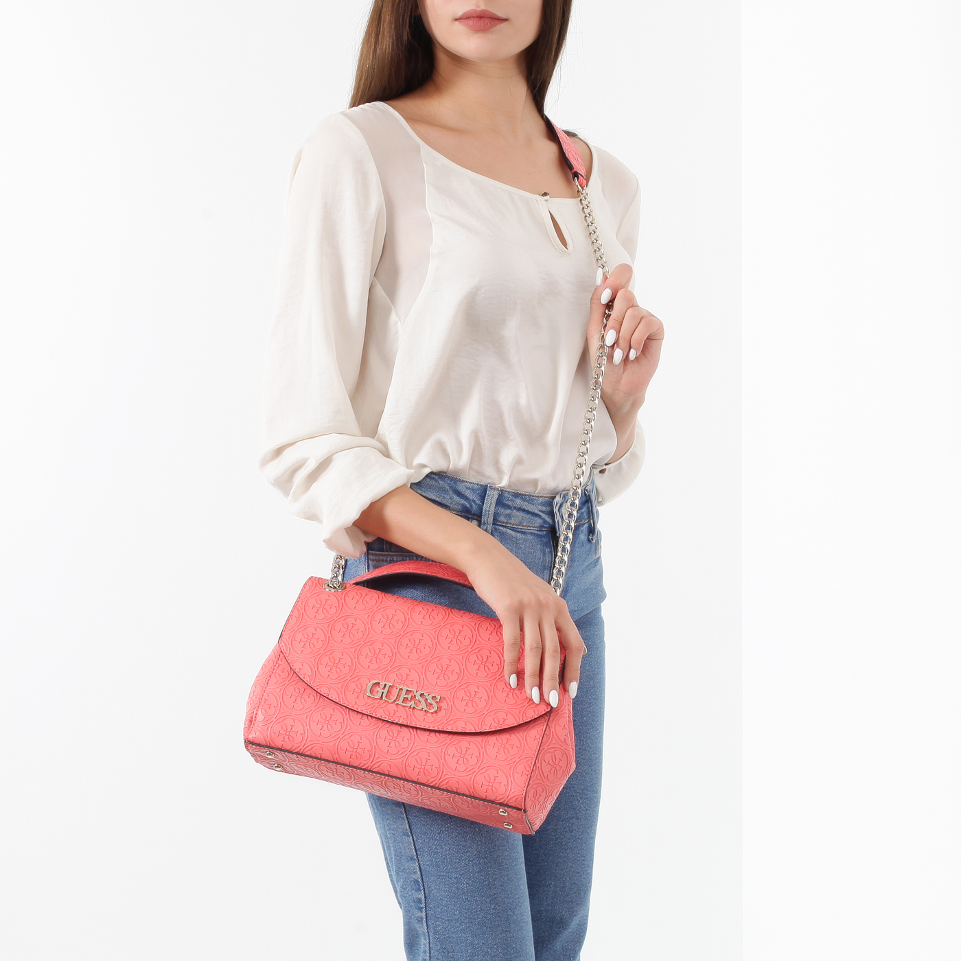 Сумка с откидным клапаном Guess Heritage Pop