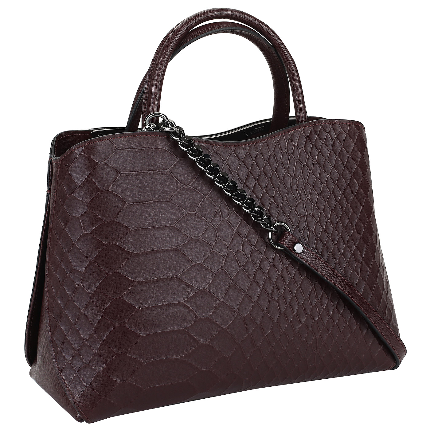 Сафьяновая сумка с отделкой Ripani Kenzia