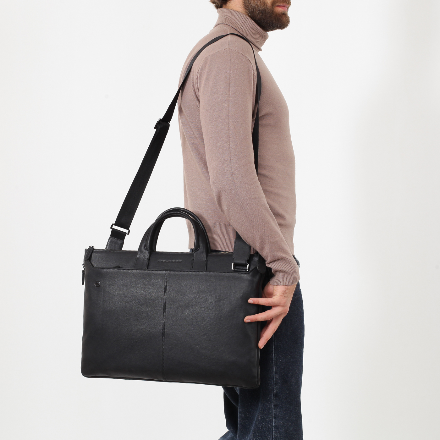Деловая сумка Piquadro Black square