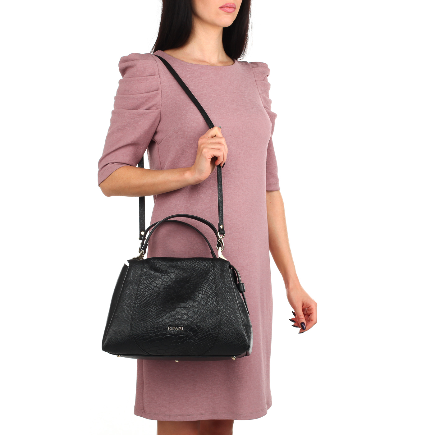 Кожаная сумка с тремя отделами Ripani Azalea