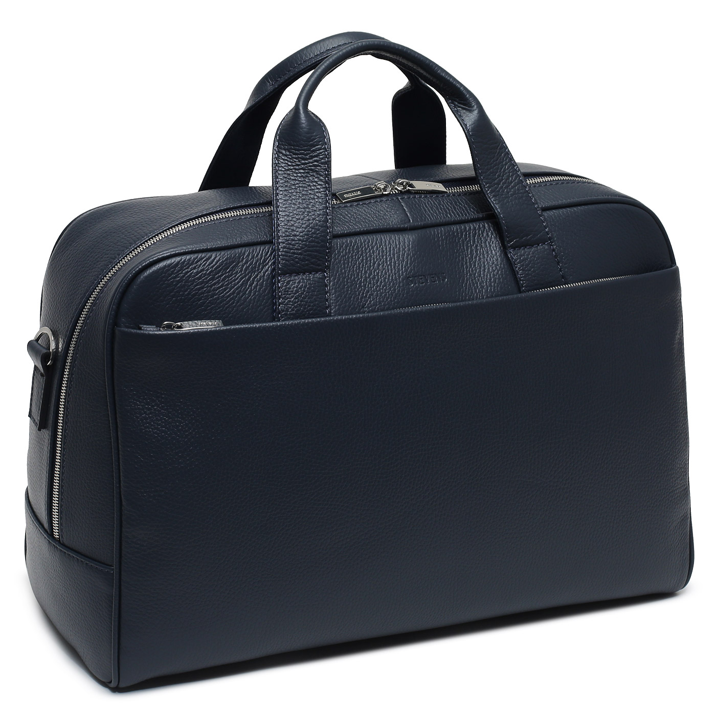 Кожаная дорожная сумка с плечевым ремнем Stevens 