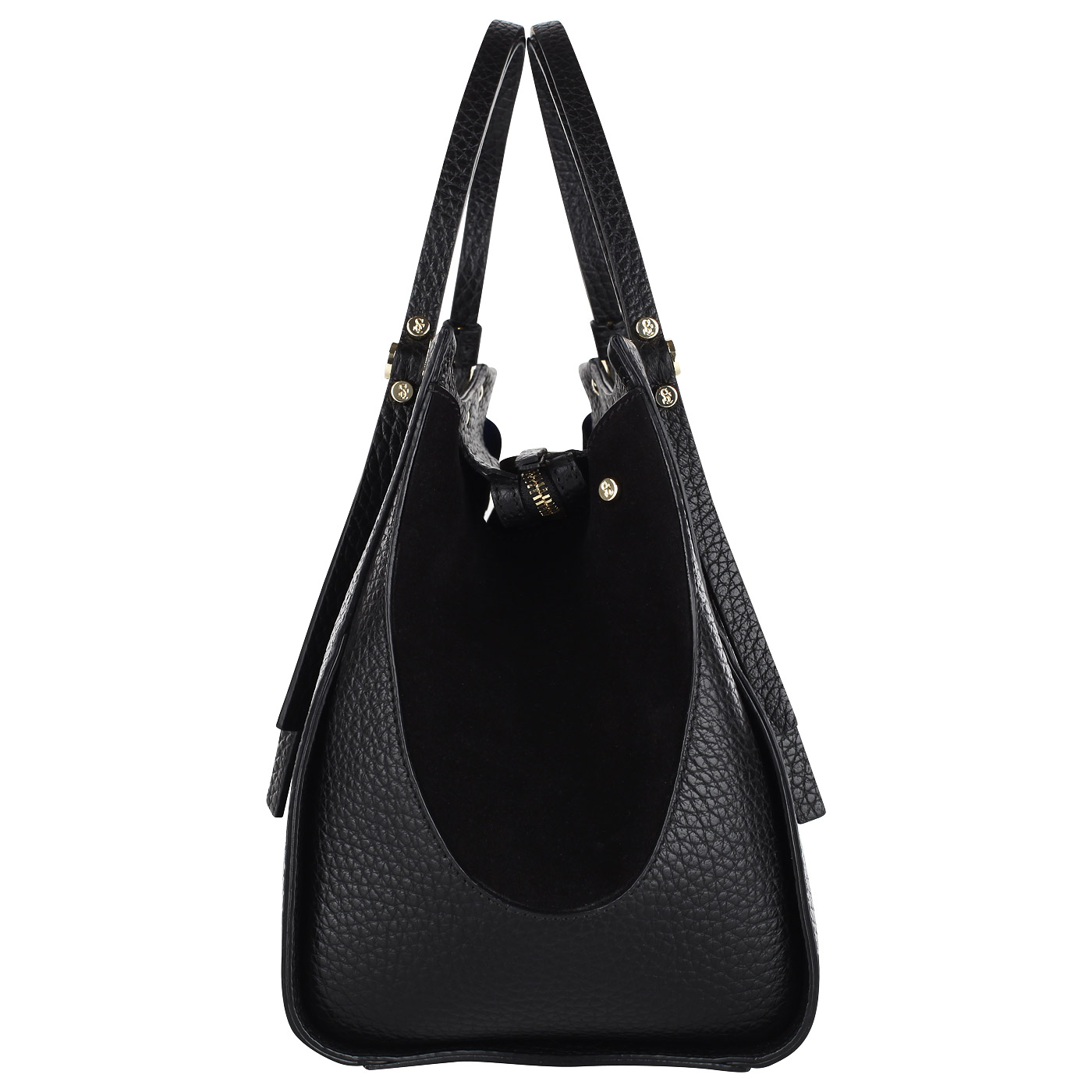 Кожаная сумка на двойной молнии Carlo Salvatelli Cervino