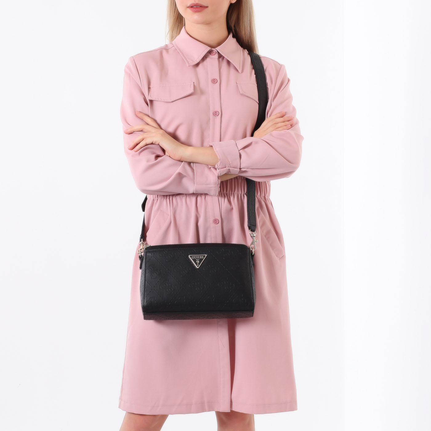 Сумка с тиснением Guess Maddy