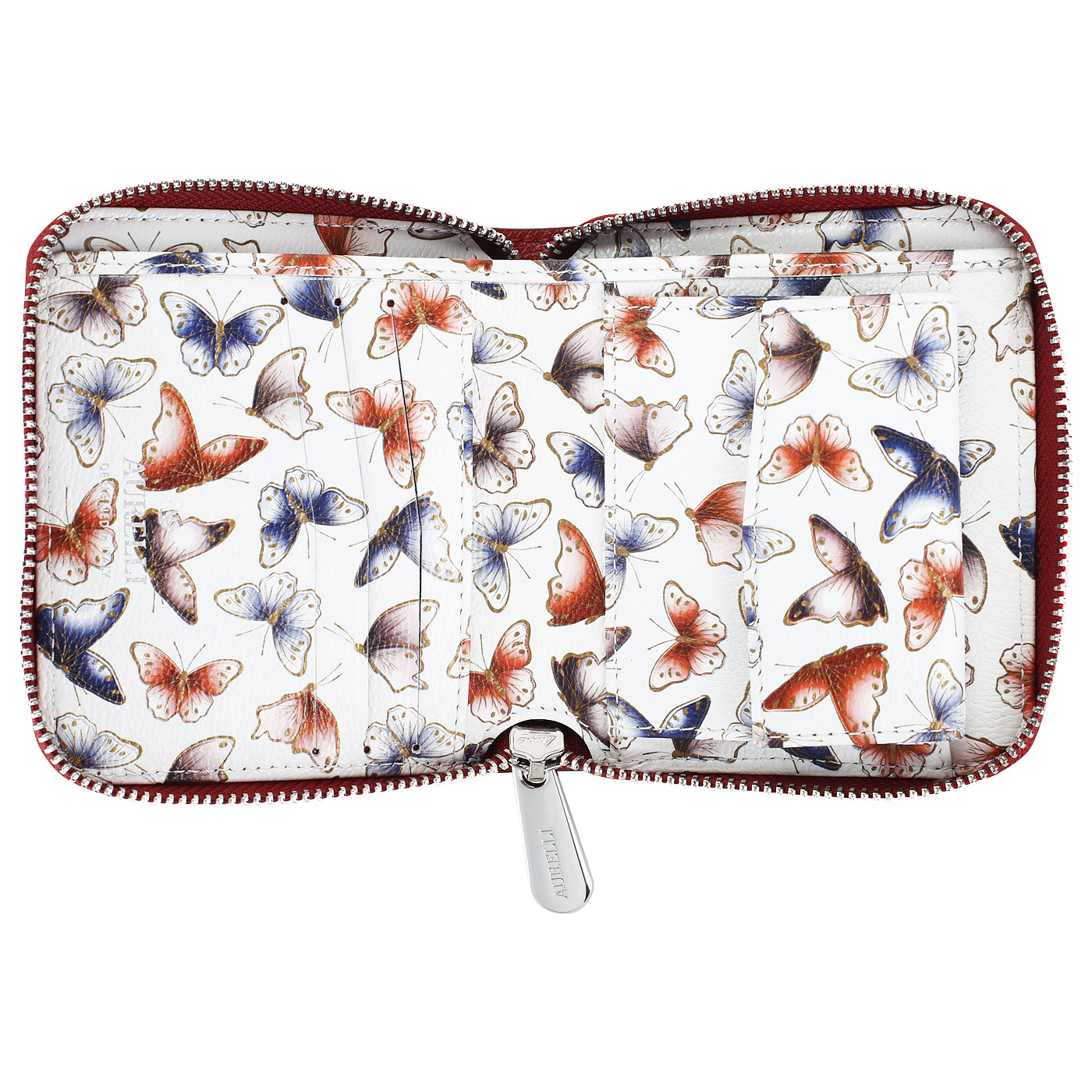 Красный складной кошелек Aurelli Alma fantasia