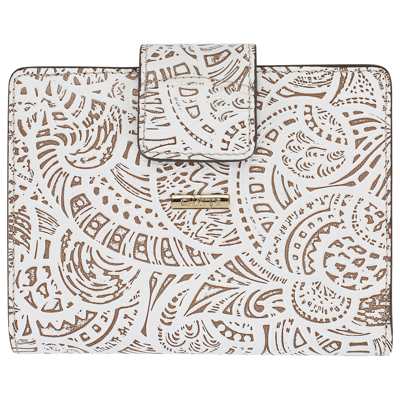 Chatte Тисненый кожаный кошелек