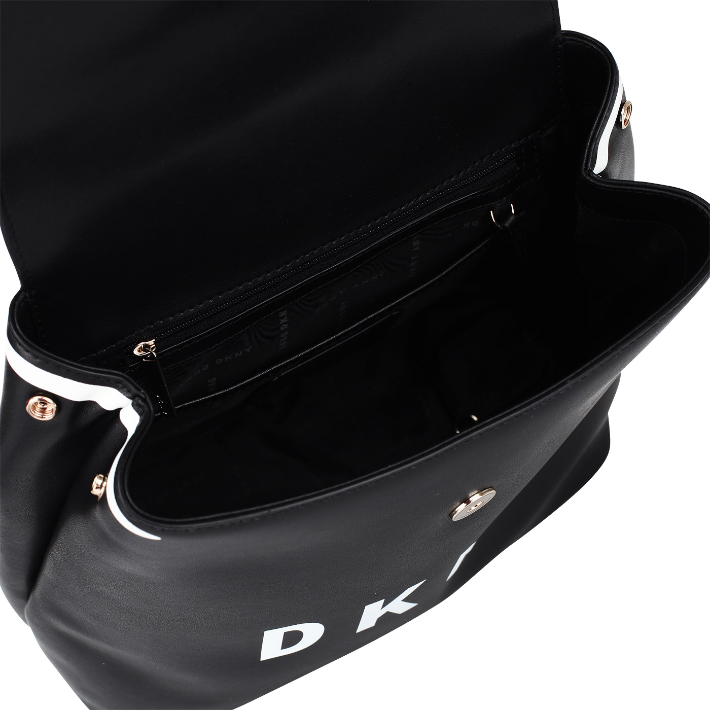 Черный кожаный рюкзак DKNY Jade