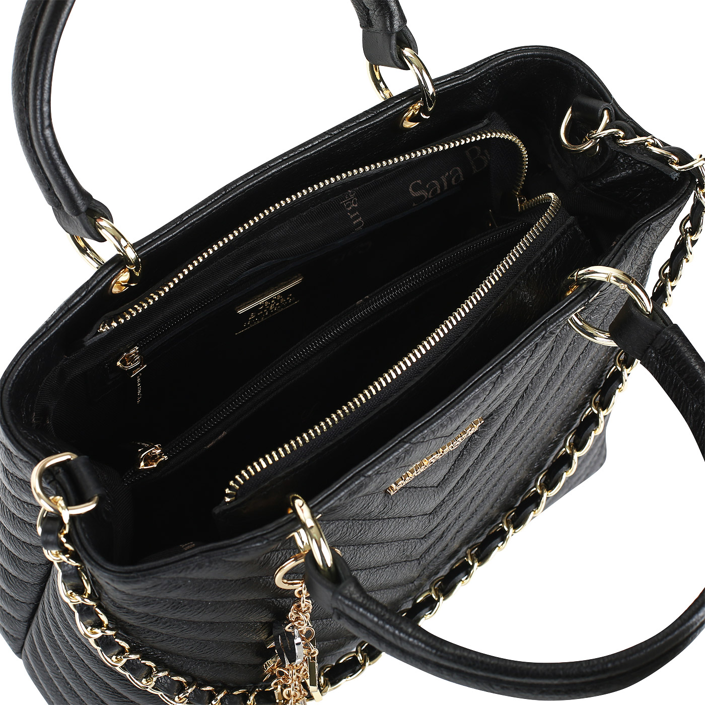 Стеганая сумка с двумя отделениями Sara Burglar Giola Laminato