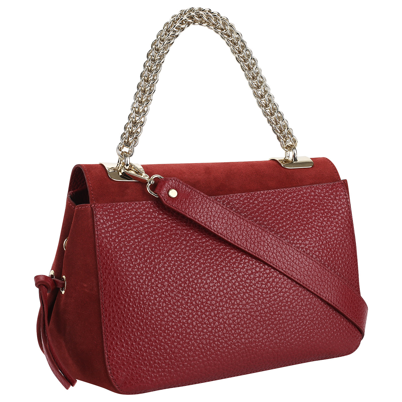 Сумка из кожи и замши Gilda Tonelli Cerv Cam