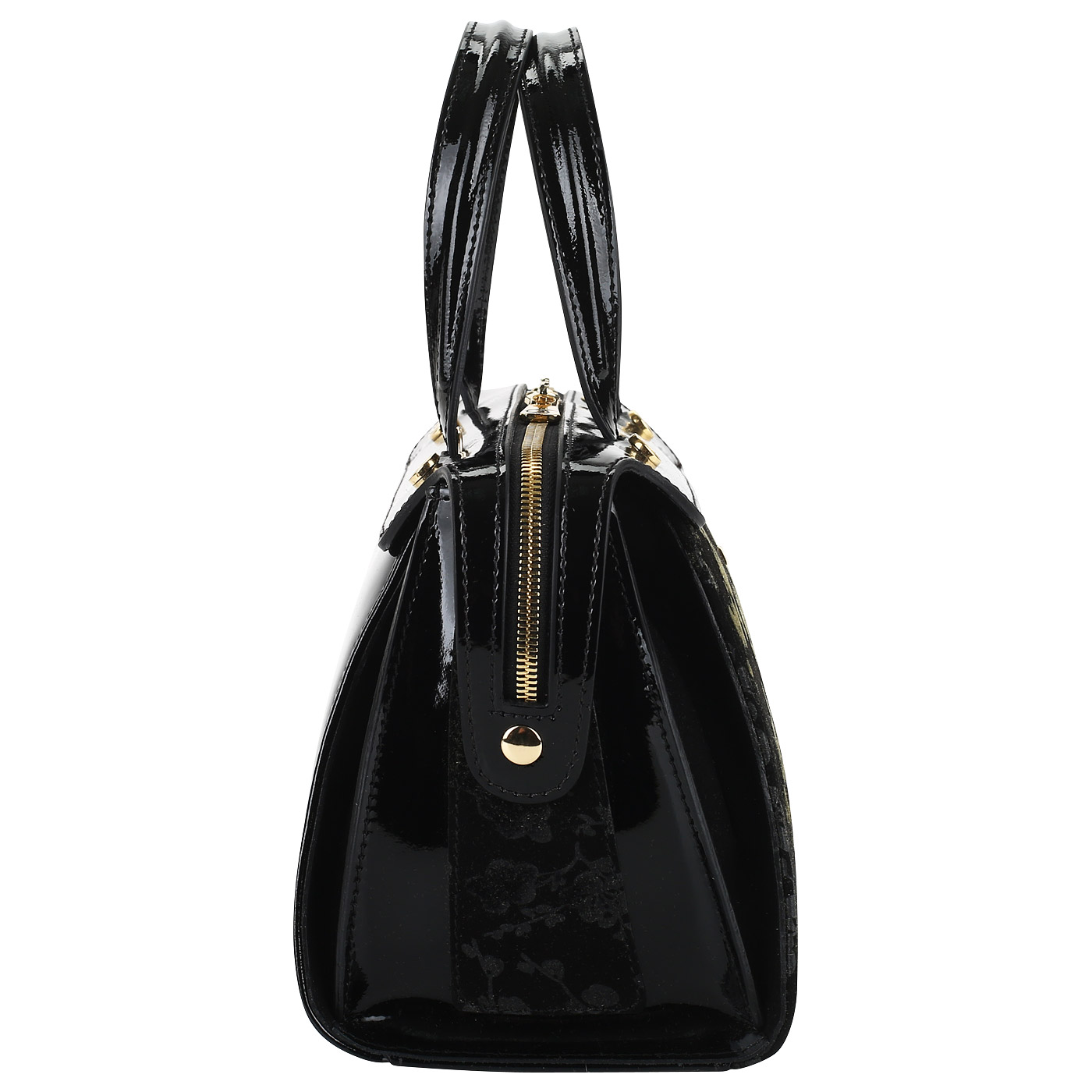 Сумка из замши и лаковой кожи Gilda Tonelli Vern Cap Fiori