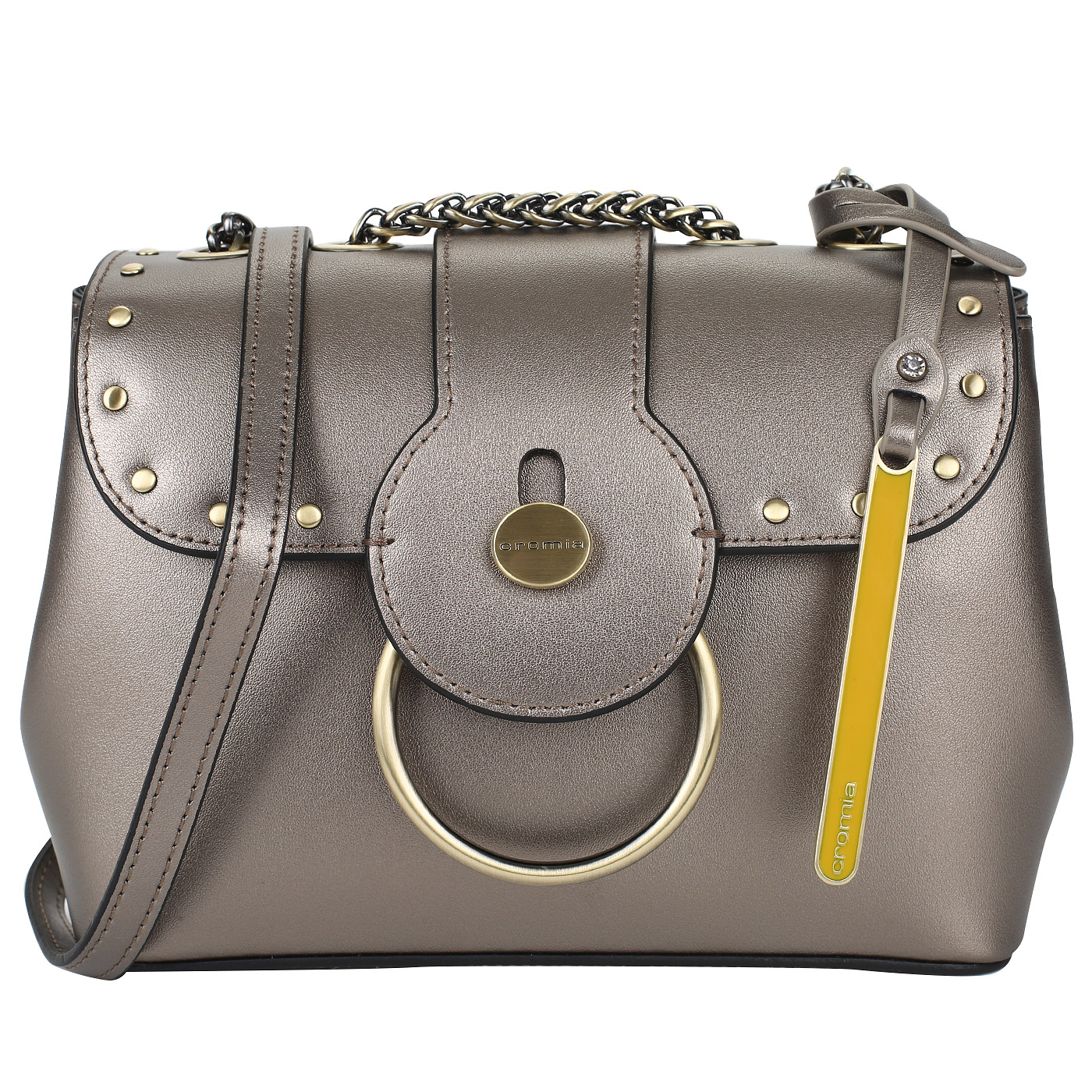 Cromia Сумочка через плечо с двумя отделами