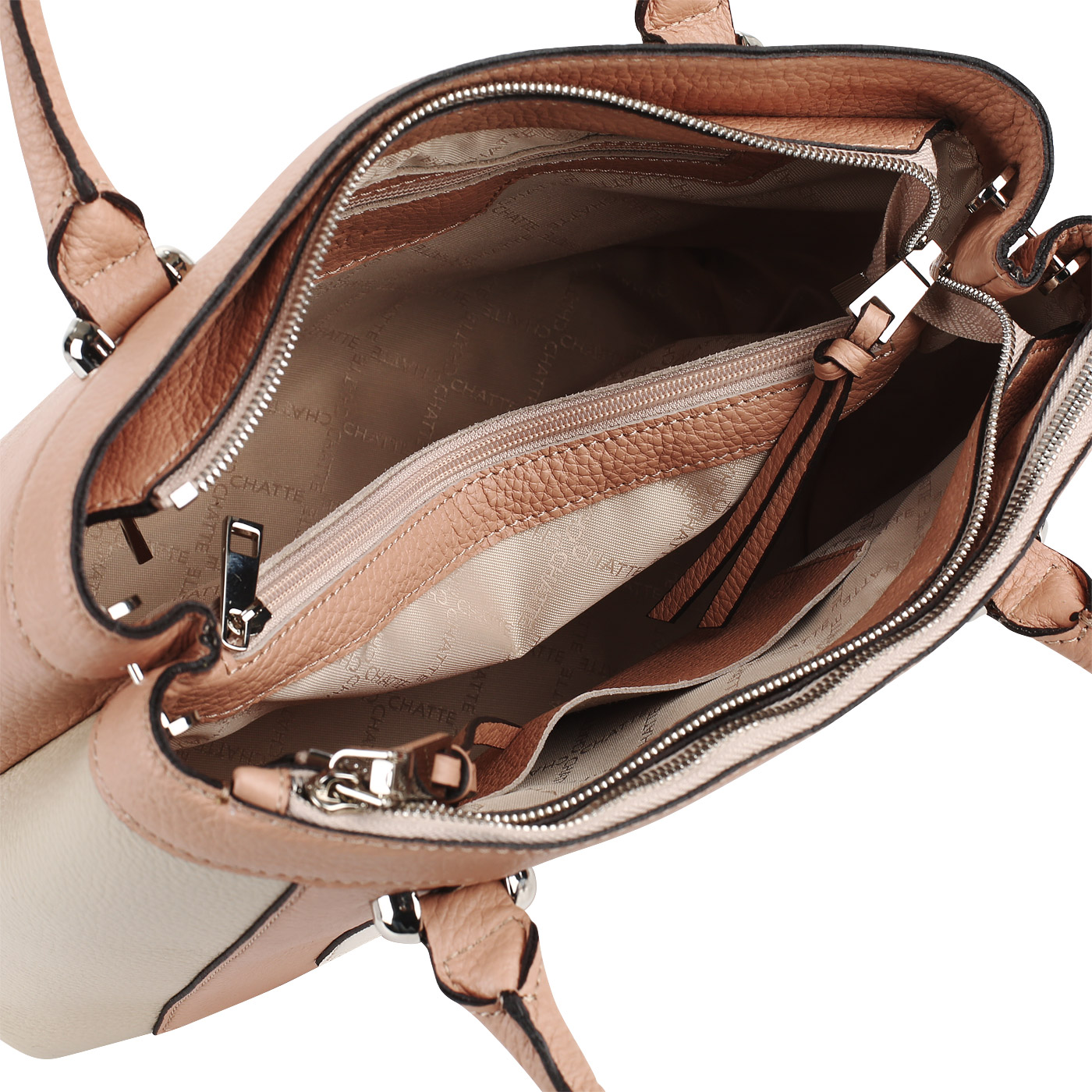 Сумка из зернистой кожи Chatte Dijon