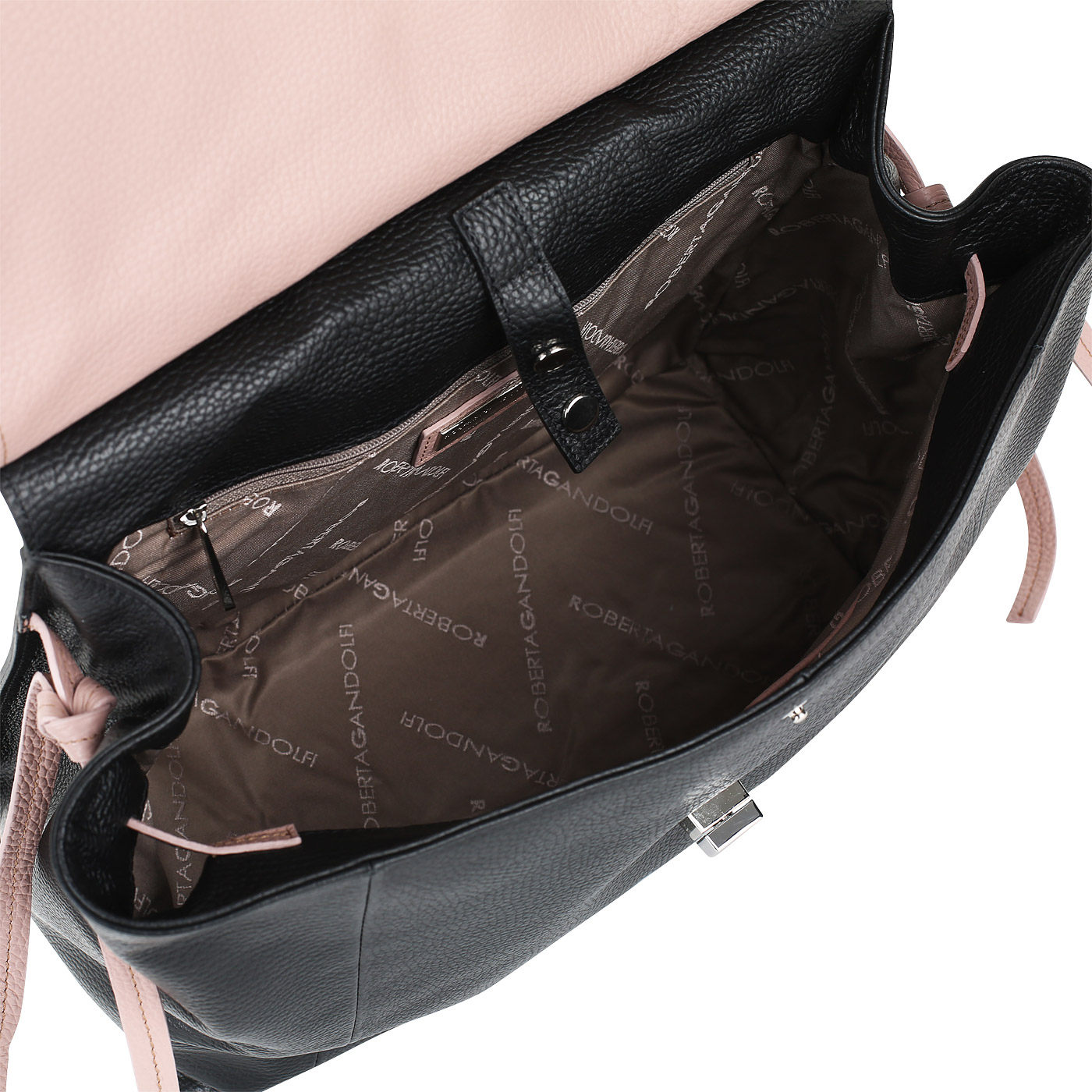 Вместительная кожаная сумка Roberta Gandolfi Canneloni