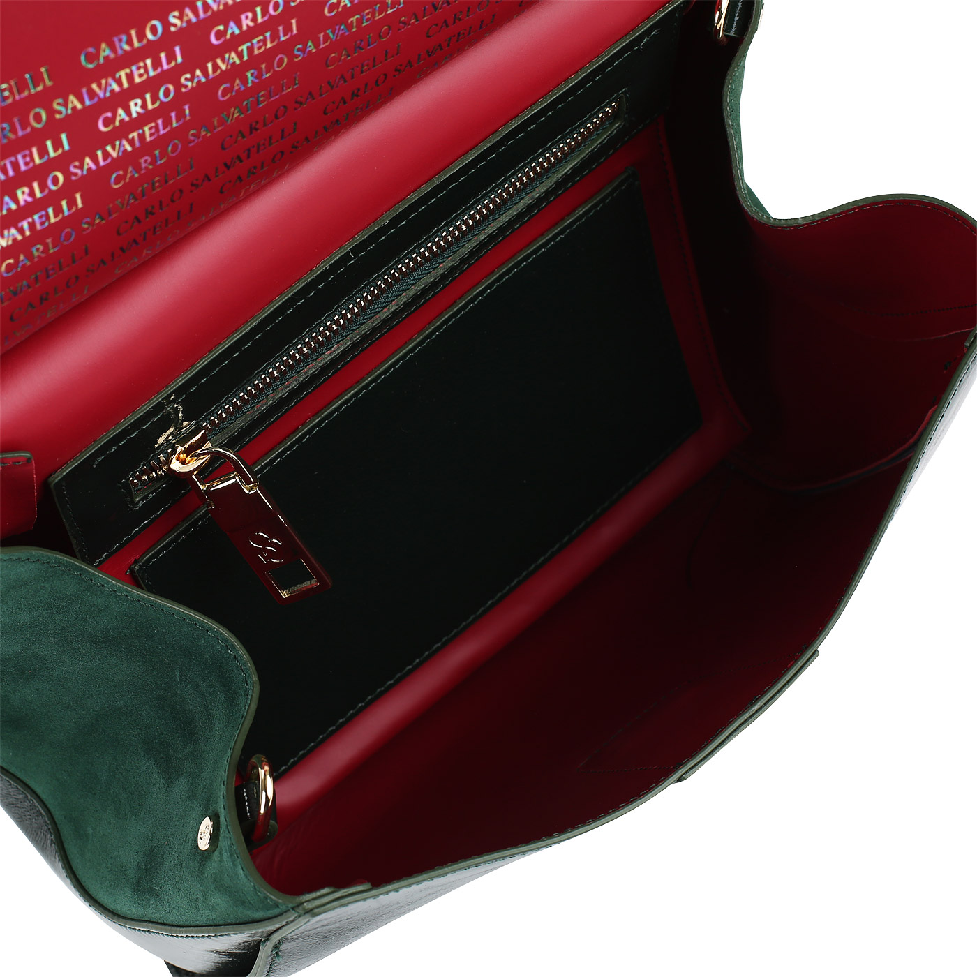 Сумка с клапаном на кнопке Carlo Salvatelli Naplak