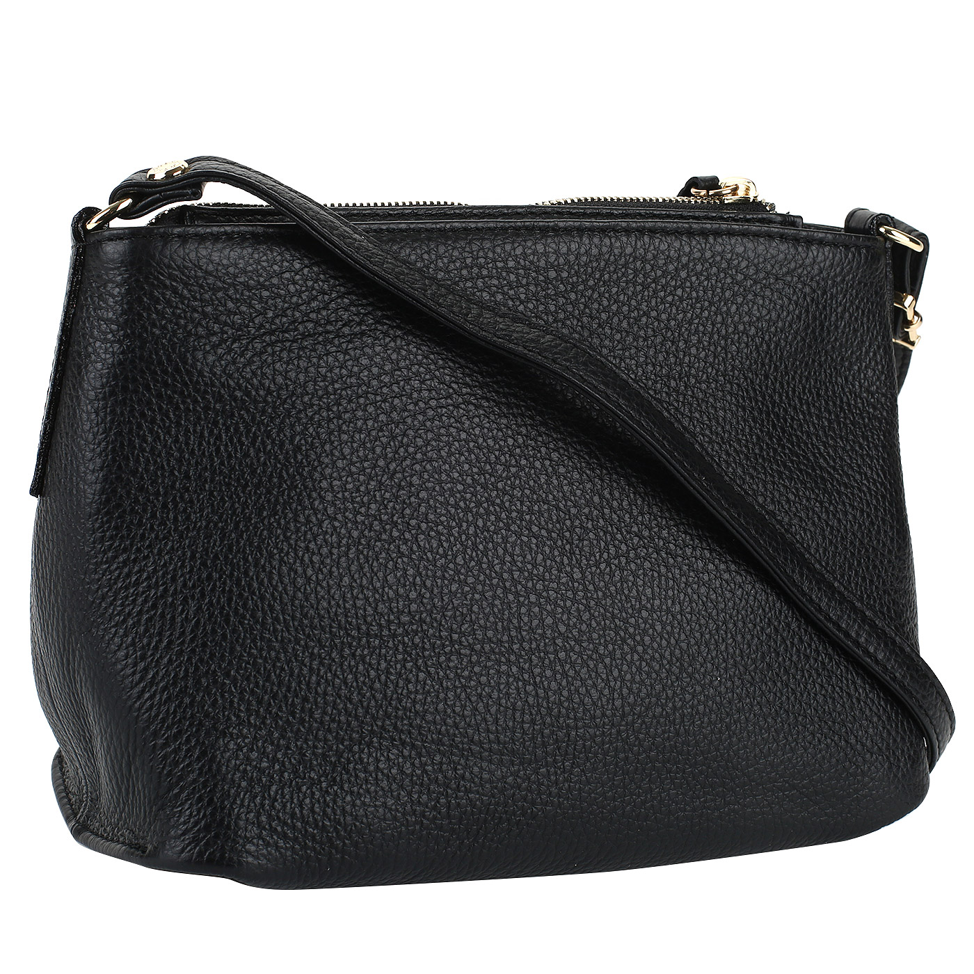 Черная кожаная сумочка Bruno Rossi 