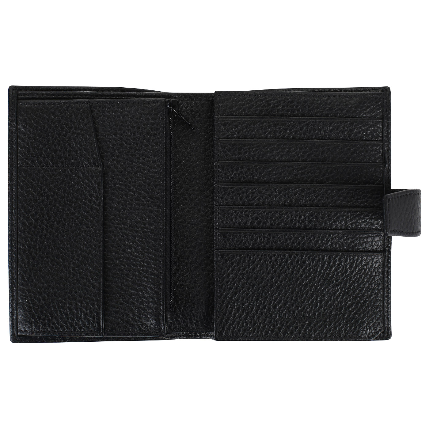 Черное кожаное портмоне Mayrhoff Witten