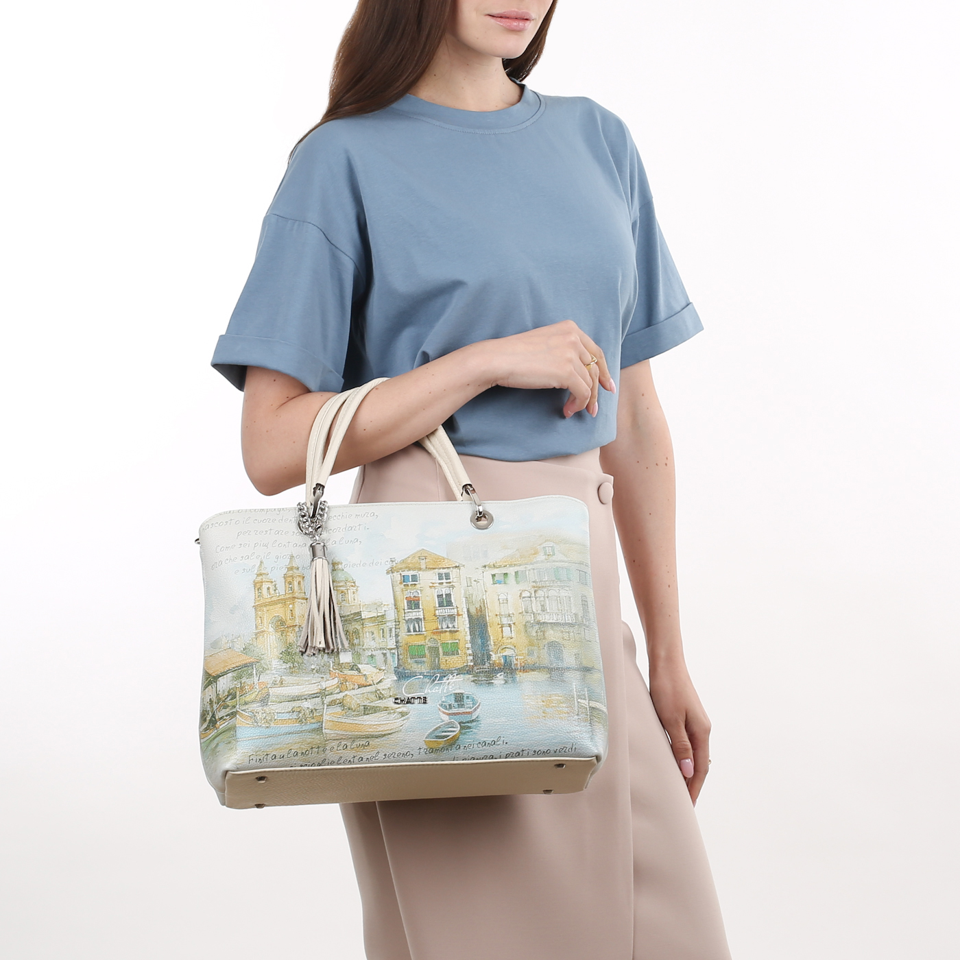 Кожаная сумка Chatte Lille