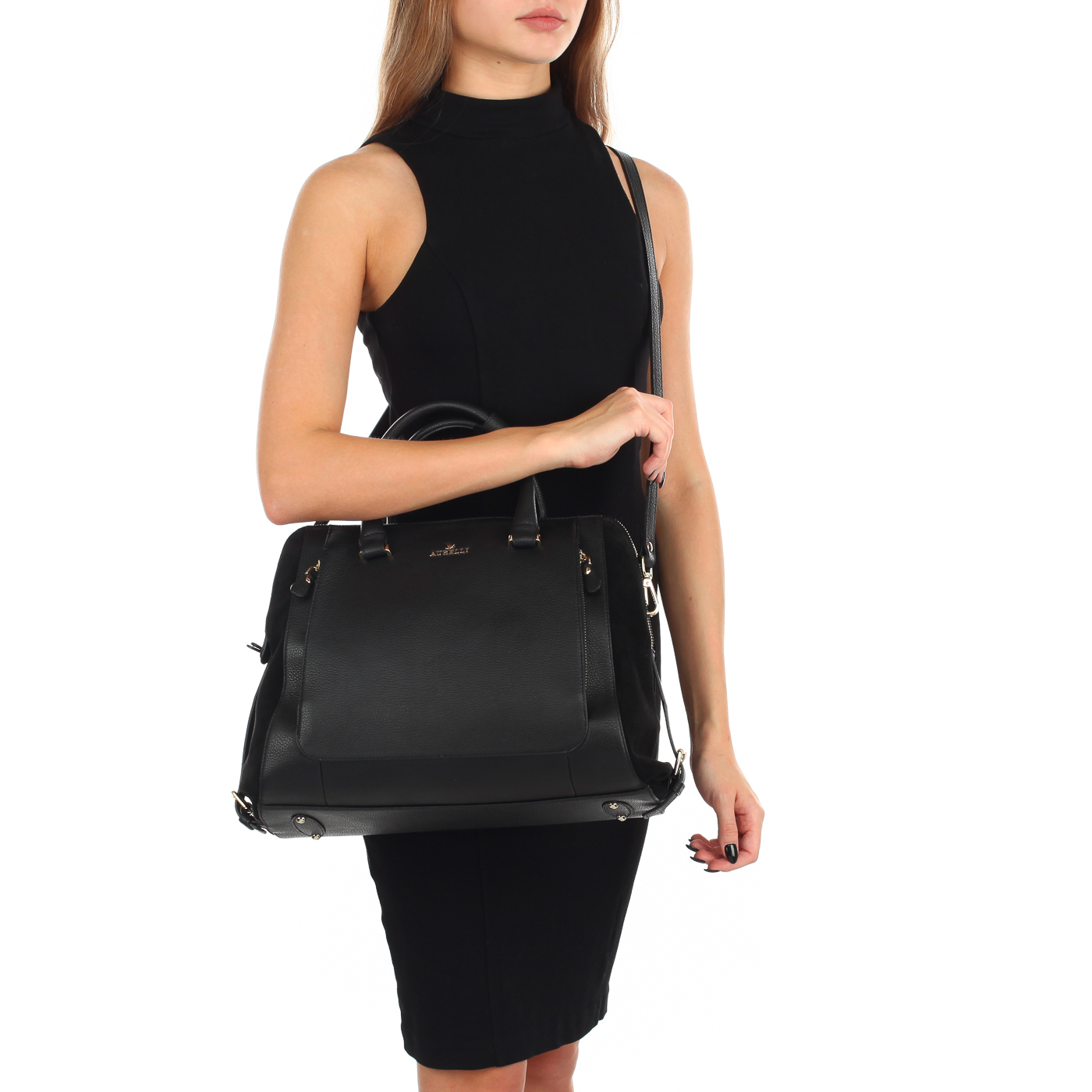 Классическая сумка с двумя отделами Aurelli 