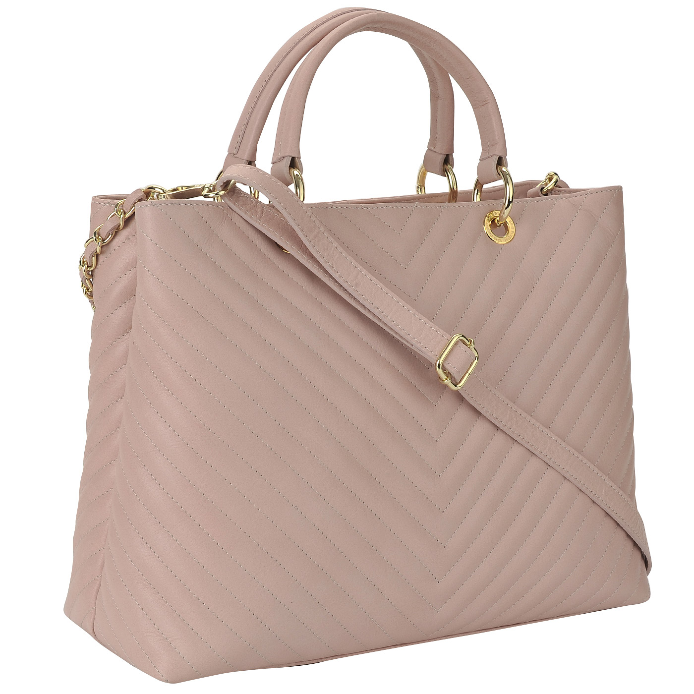 Женская стеганая сумка из натуральной кожи Sara Burglar Giola