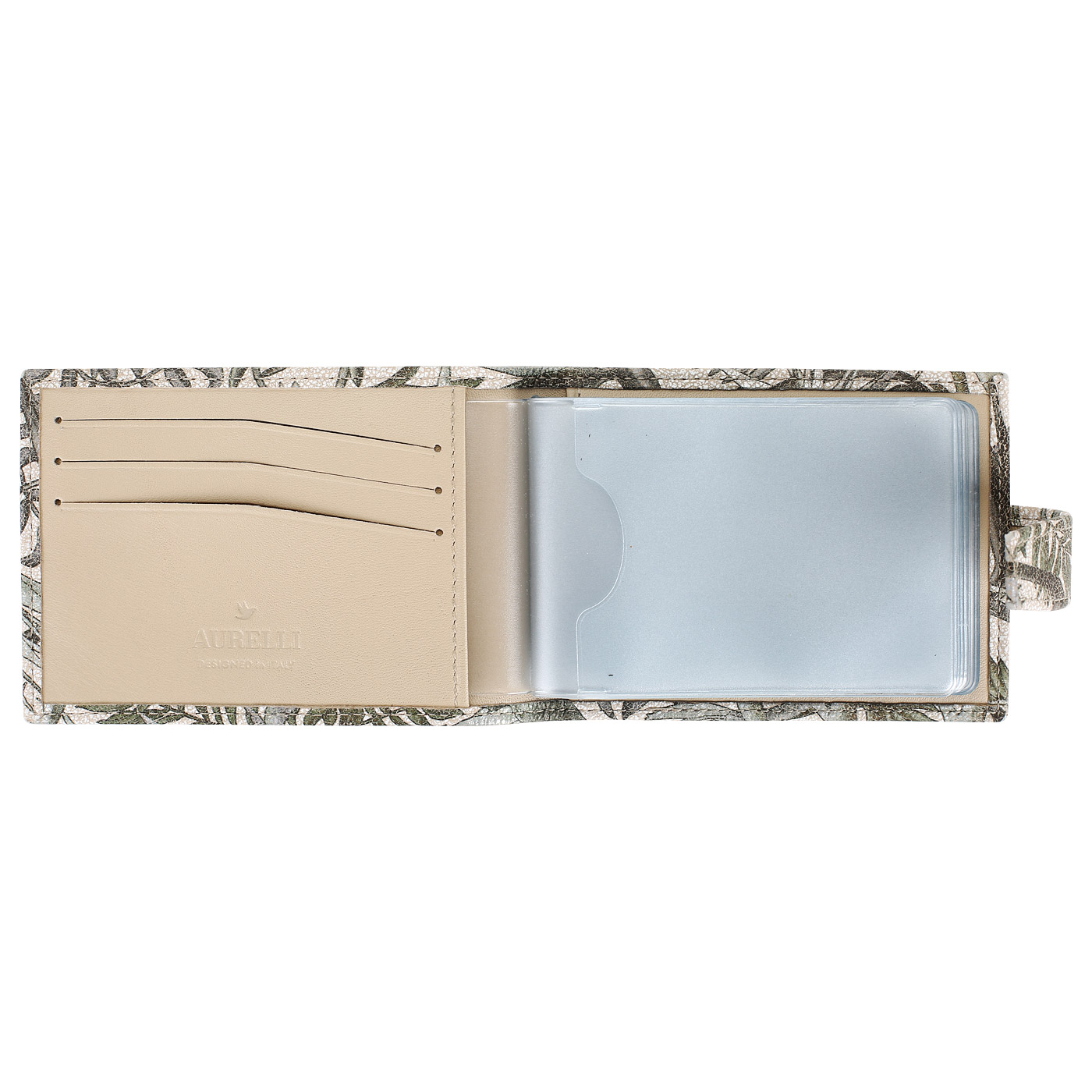 Кожаная визитница Aurelli Luna tropico