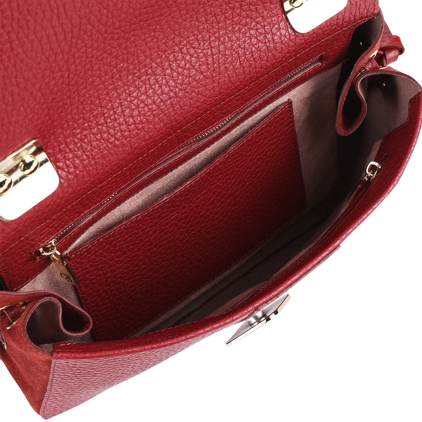 Сумка из кожи и замши Gilda Tonelli Cerv Cam