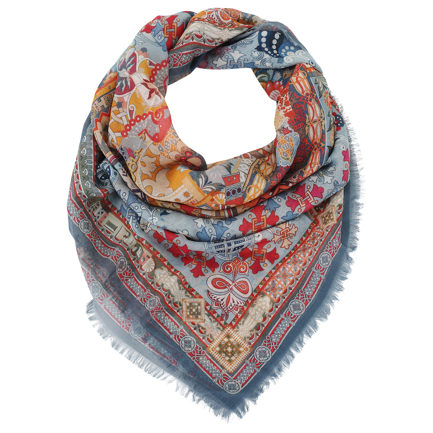 Платок Radical Chic Russian ornament