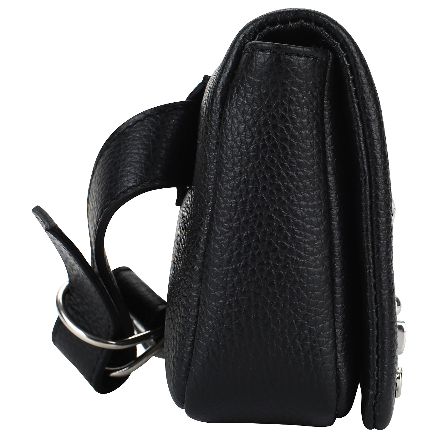 Черная сумочка на пояс Marina Creazioni 