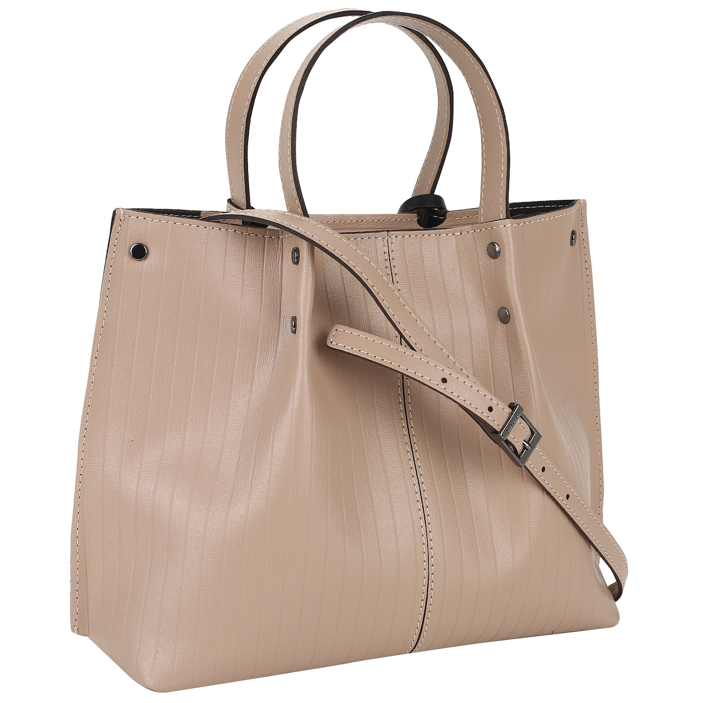 Бежевая сафьяновая сумка Ripani Civetta