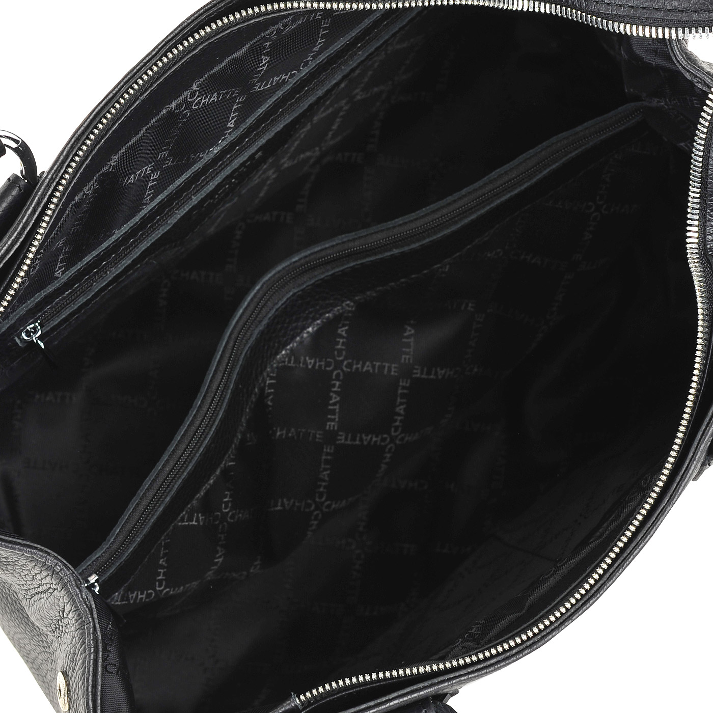 Вместительная кожаная сумка с короткими ручками Chatte 