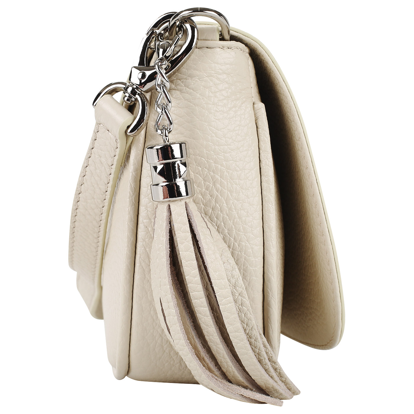 Кожаная сумочка с брелоком Chatte 