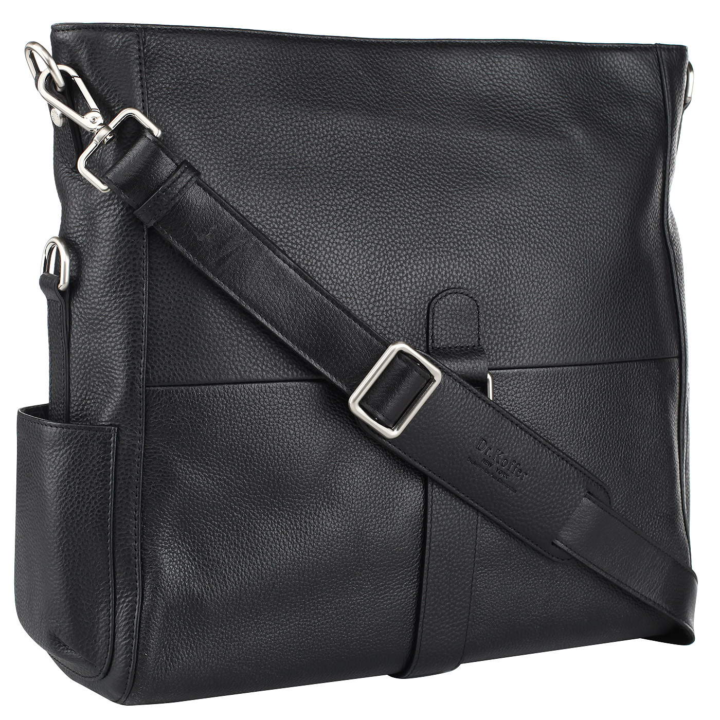 Мужская кожаная сумка с плечевым ремешком Dr. Koffer 