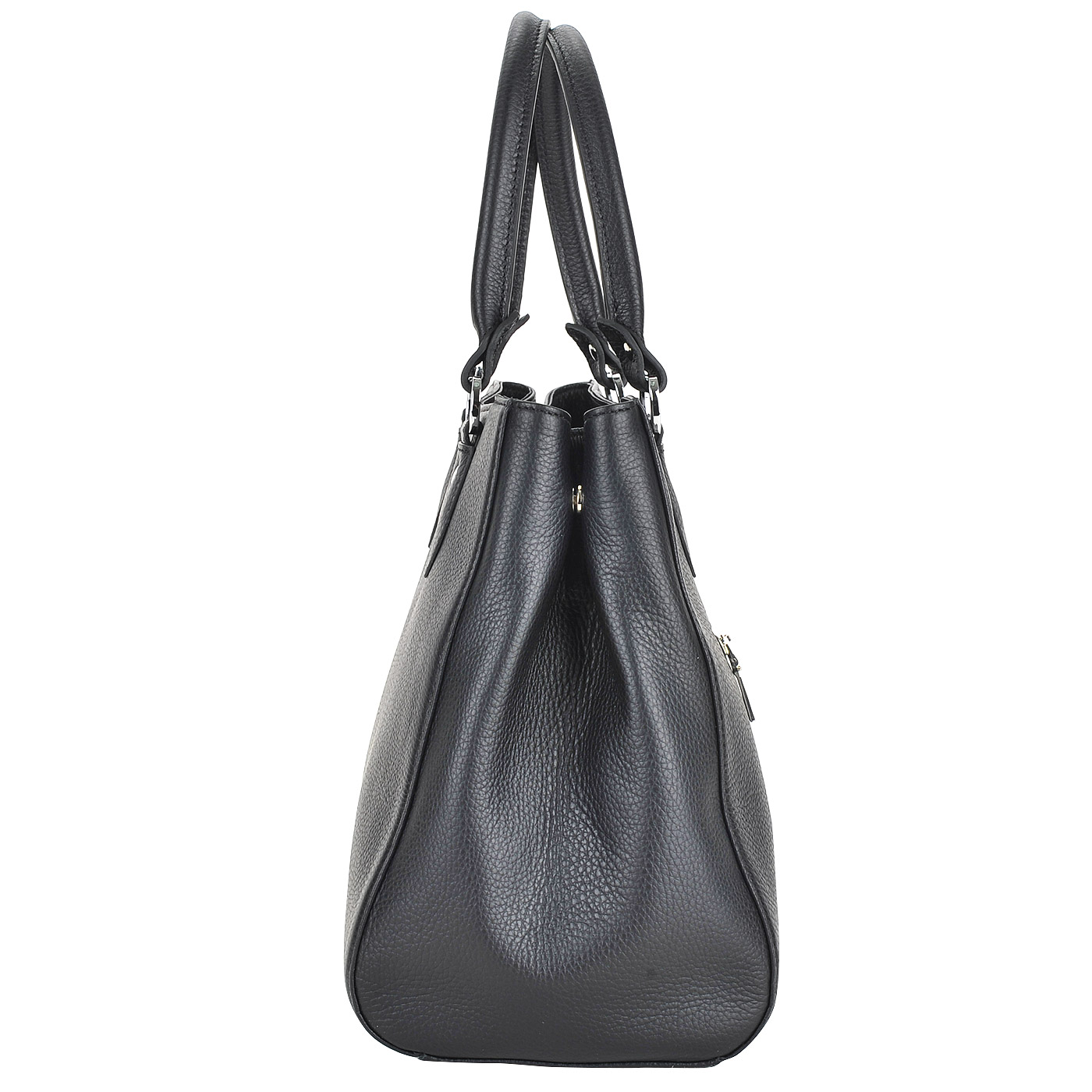 Вместительная кожаная сумка с короткими ручками Chatte 