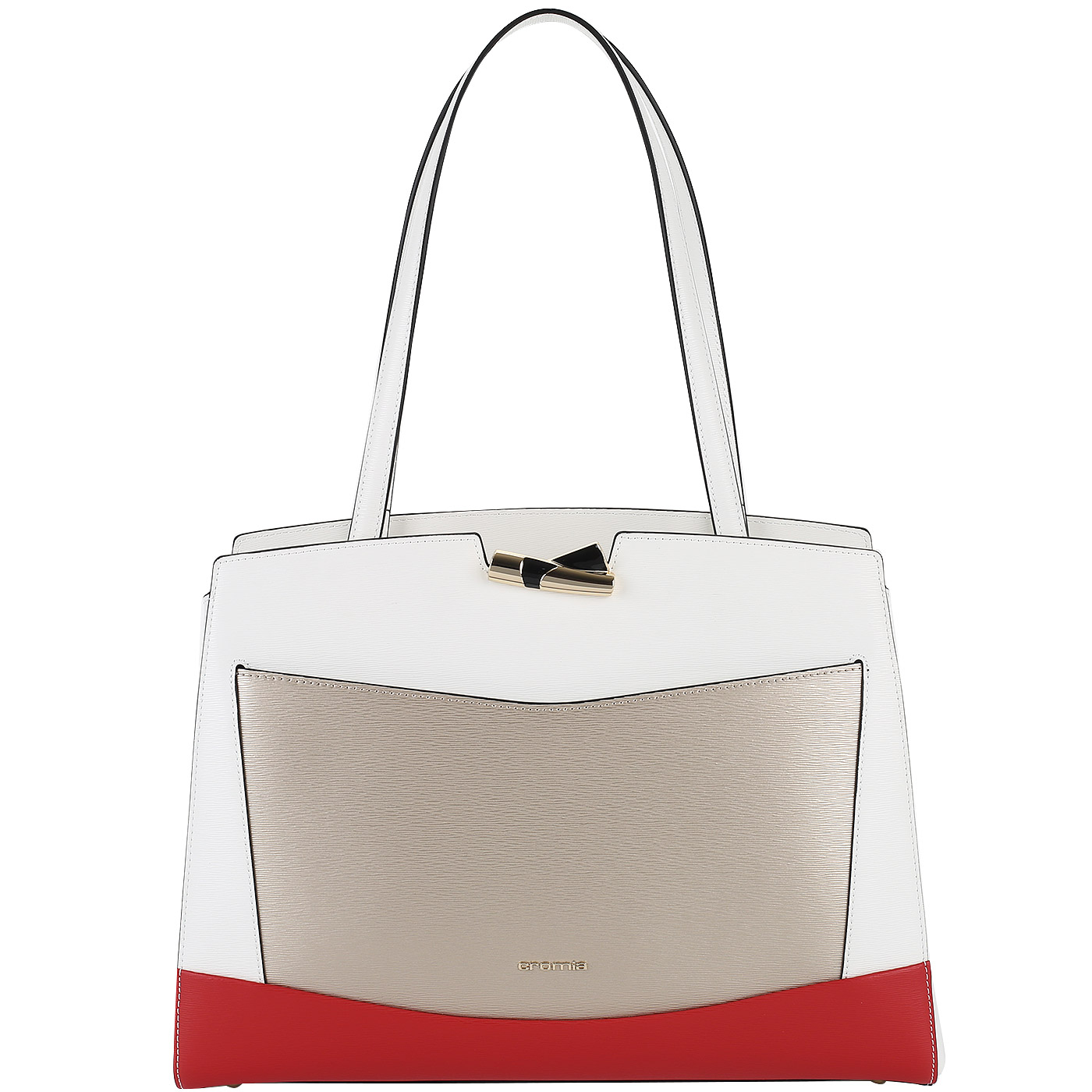 Cromia Тисненая кожаная сумка