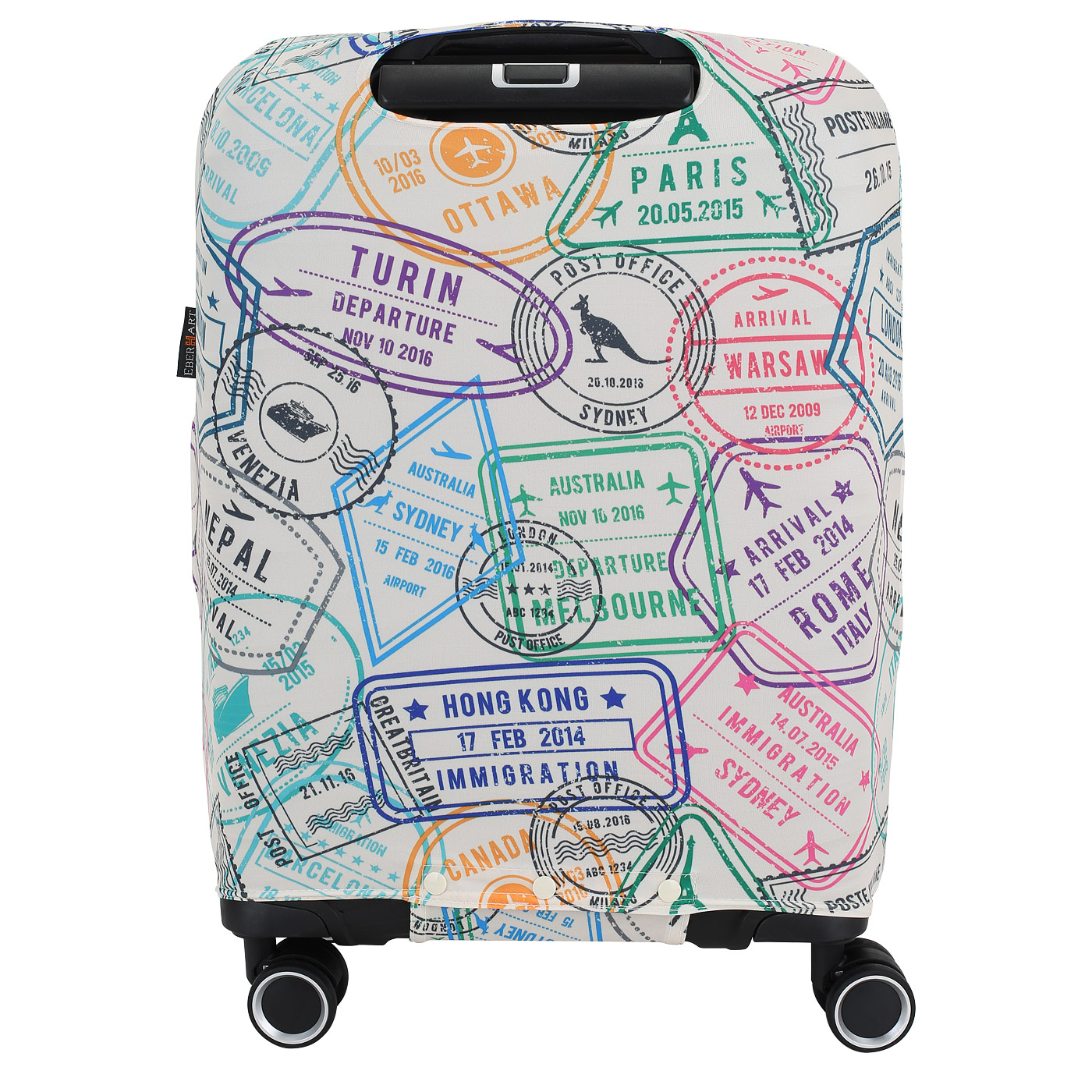 Чехол для чемодана Eberhart Travel Stamps