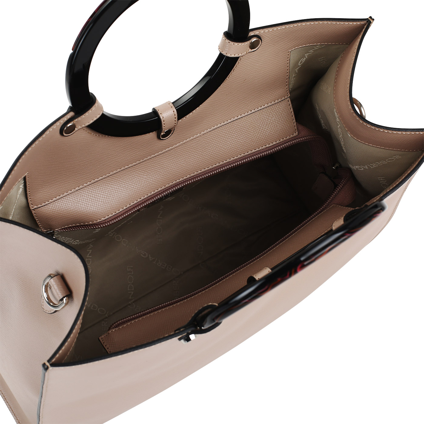 Тисненая кожаная сумка Roberta Gandolfi Ischia