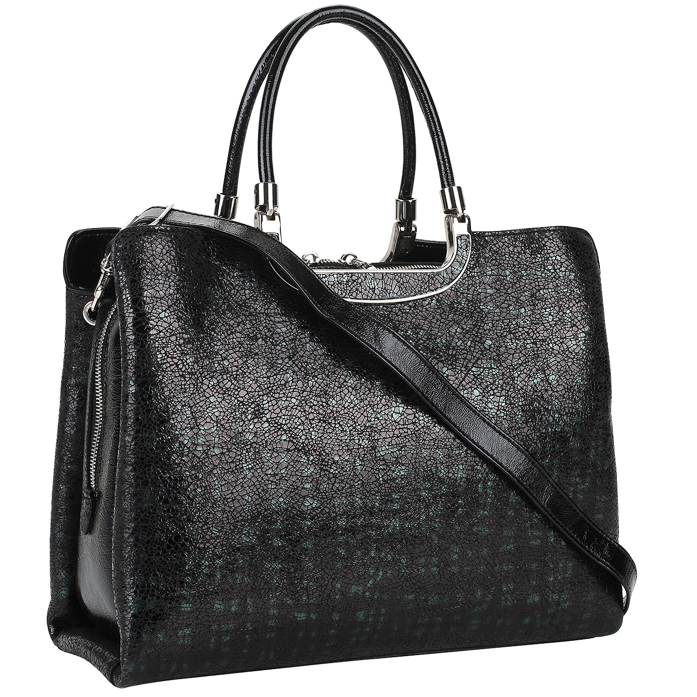 Кожаная сумка с напылением Gilda Tonelli Bolero Napl