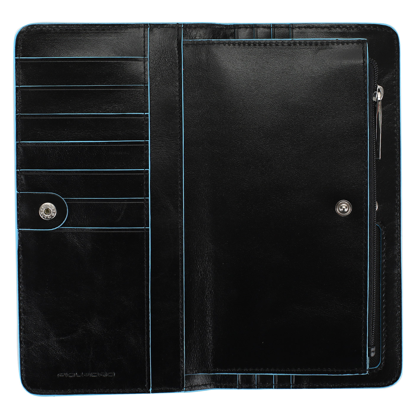 Портмоне на кнопке Piquadro Blue square