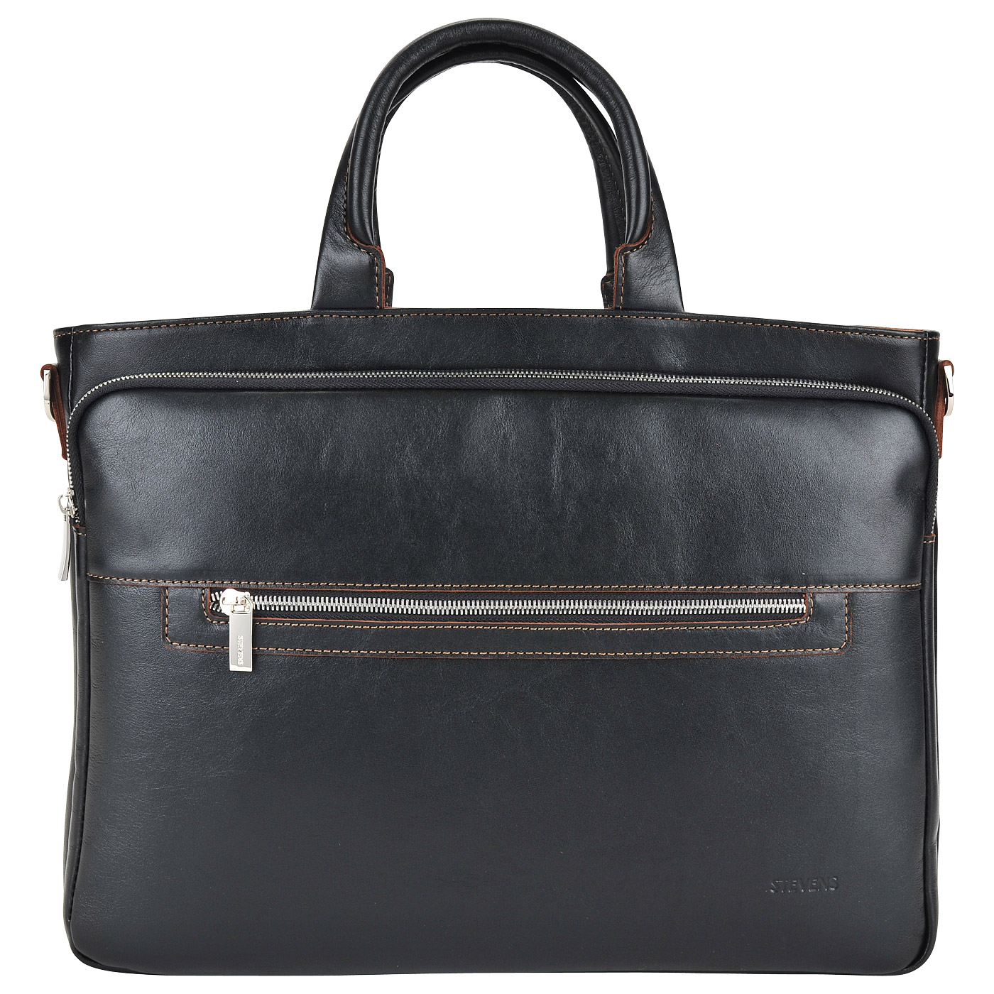 Stevens Мужская деловая сумка из натуральной кожи