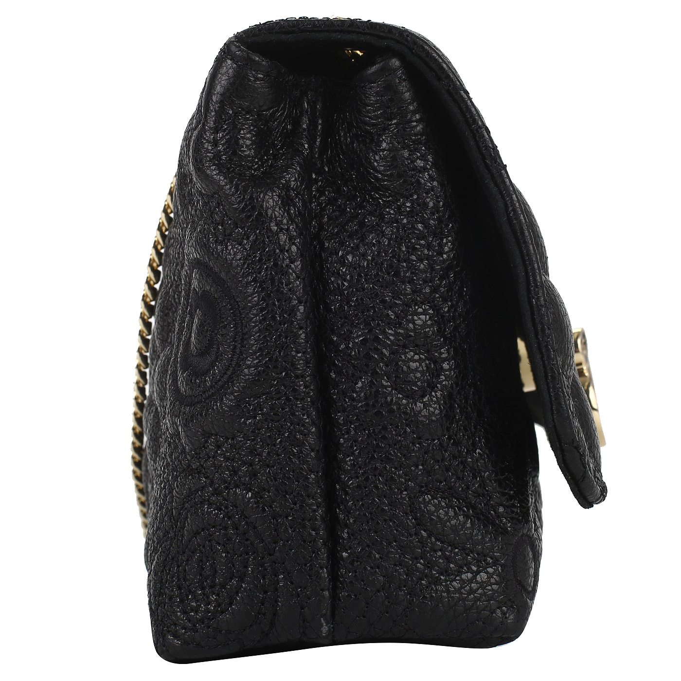 Черная кожаная сумочка Gilda Tonelli Shim Ric Fiori