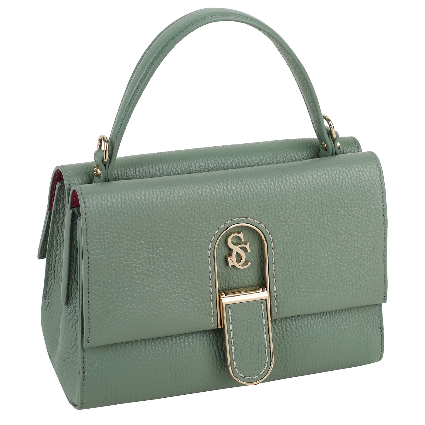 Кожаная сумка с цепочкой Carlo Salvatelli Katrine gemma