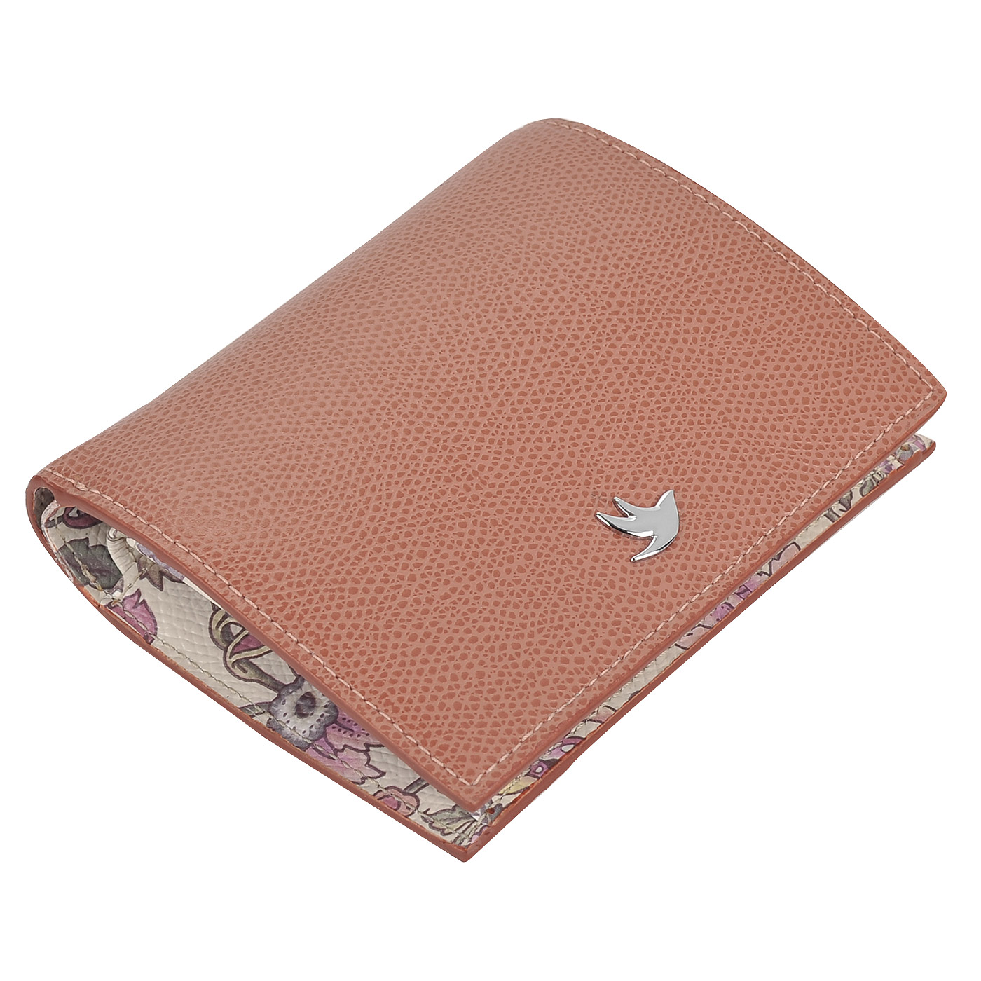 Компактное женское портмоне из натуральной кожи Aurelli Alma fiore