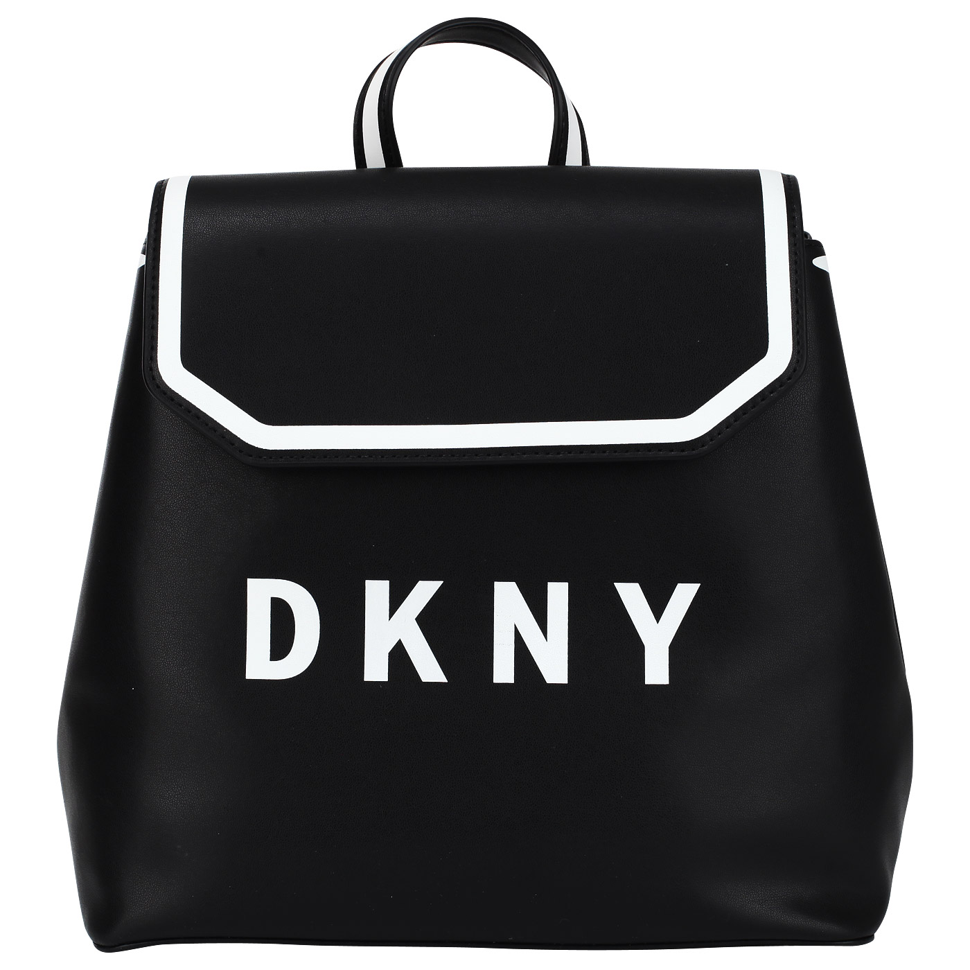 DKNY Черный кожаный рюкзак